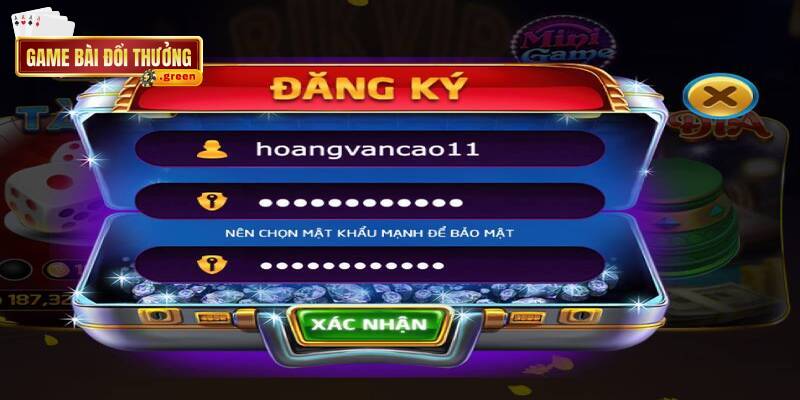 Quá trình đăng ký thành viên tại cổng game nhanh chóng và đơn giản